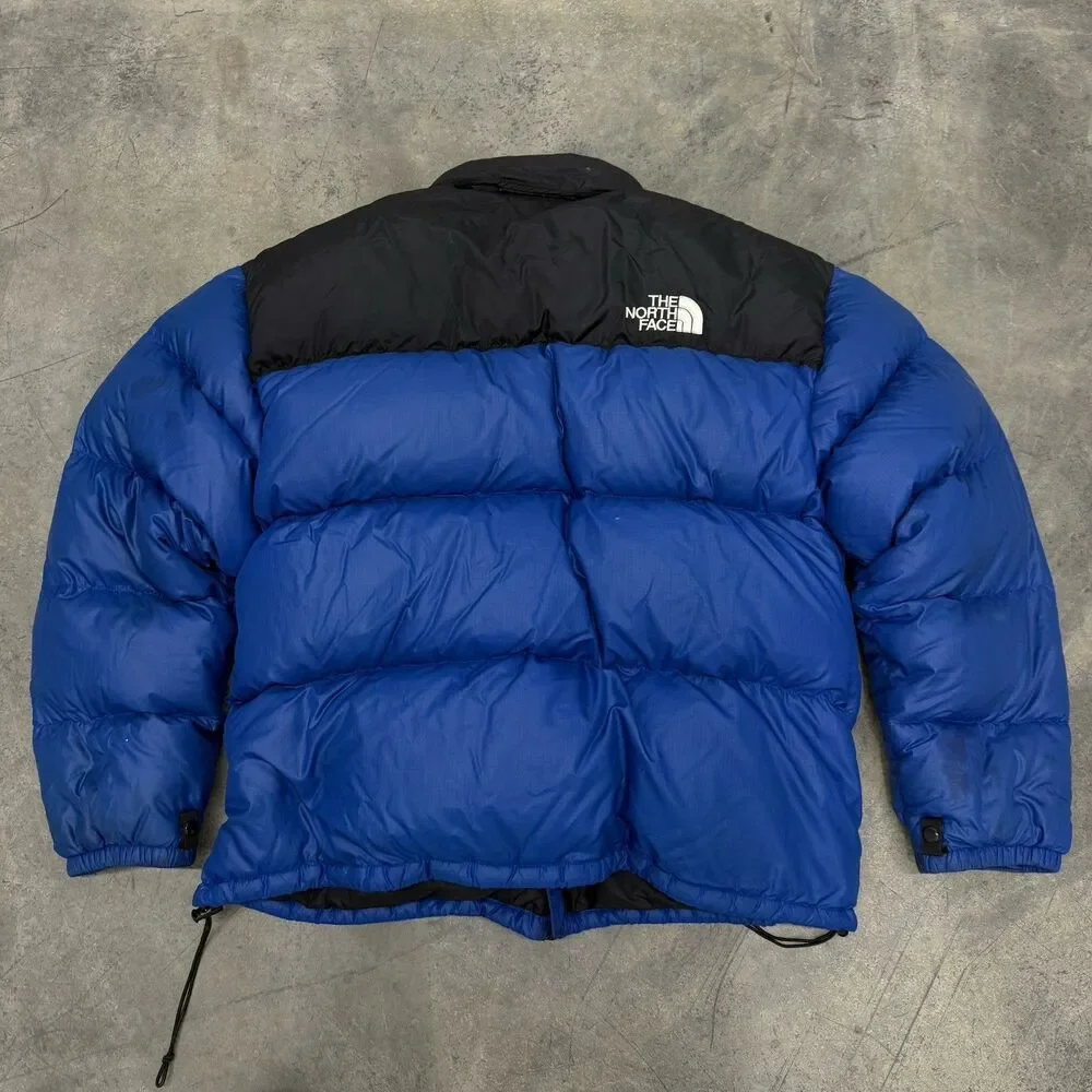 Vtg North Face 700 Down Goose 1996 Nuptse Puffer Jacket Blue Black Men’s 2XL *Re